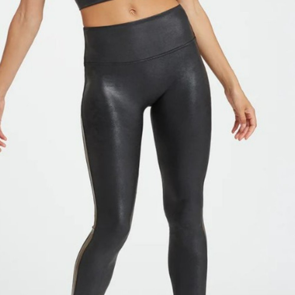 Spanx Faux Leather Leggings, Size Small, GUC